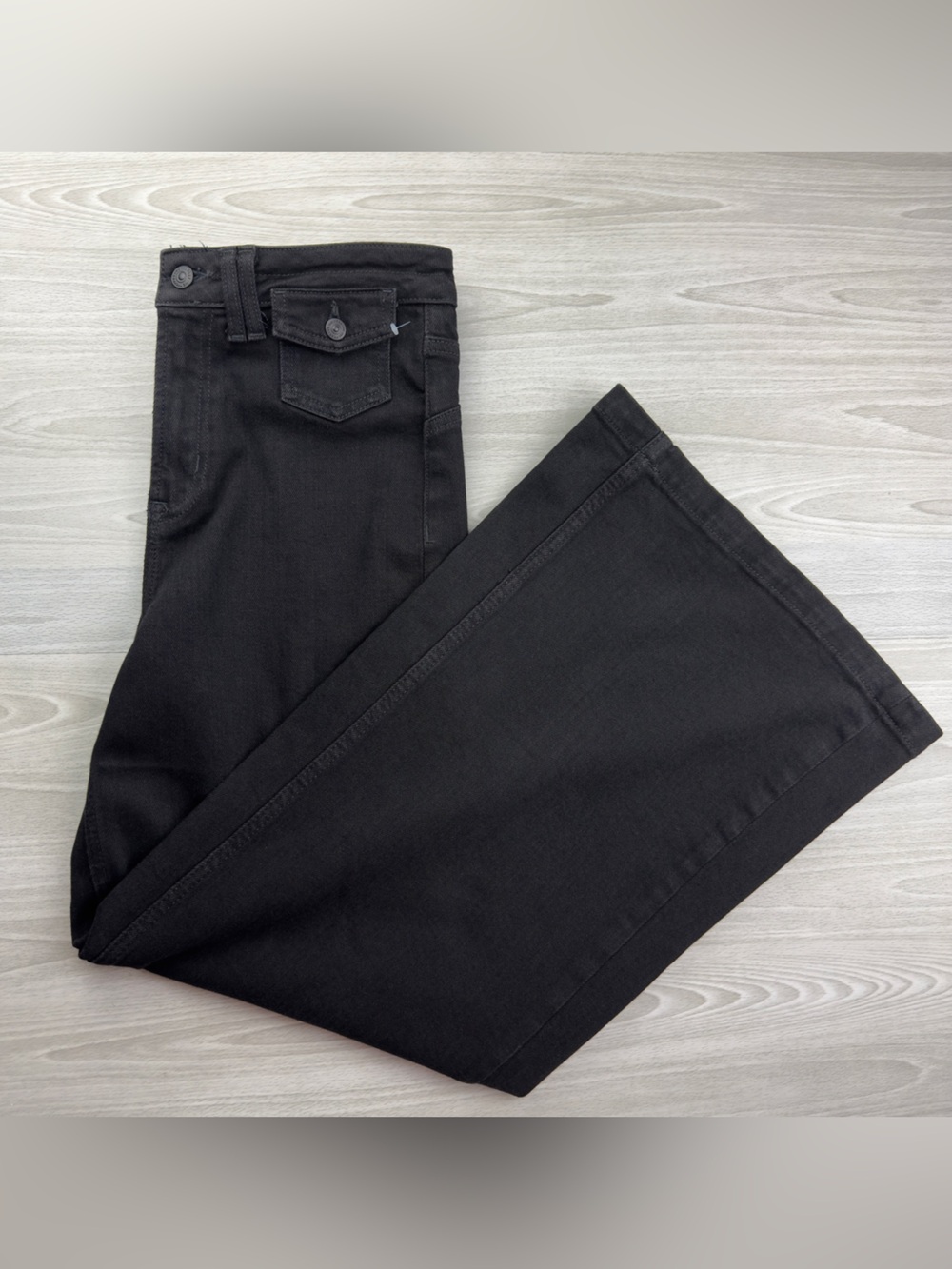 We The Free Kellee High Rise Palazzo Jeans Black Size 29 - Picture 9 of 17